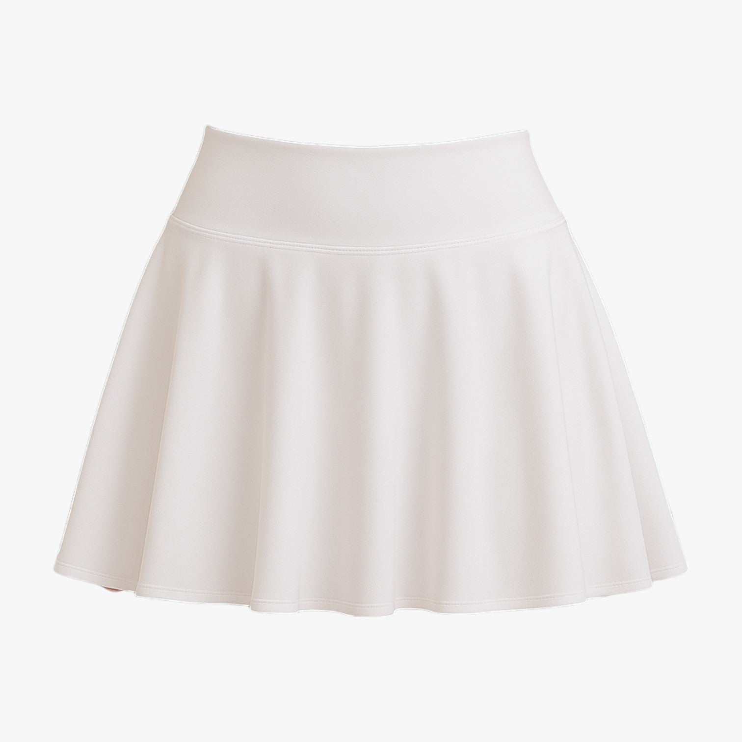 Sophie | Hoch taillierter sportskort mit Rüschstruktur und Taschen