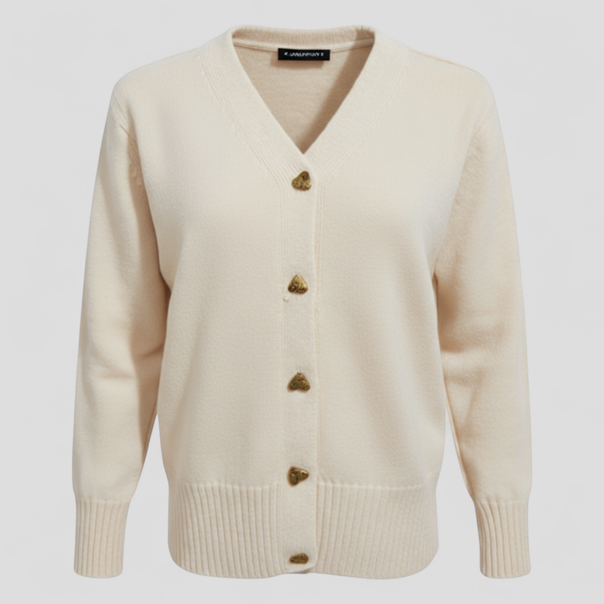 Doretta | Warme Pullover Damen aus Reiner Wolle mit Knöpfen