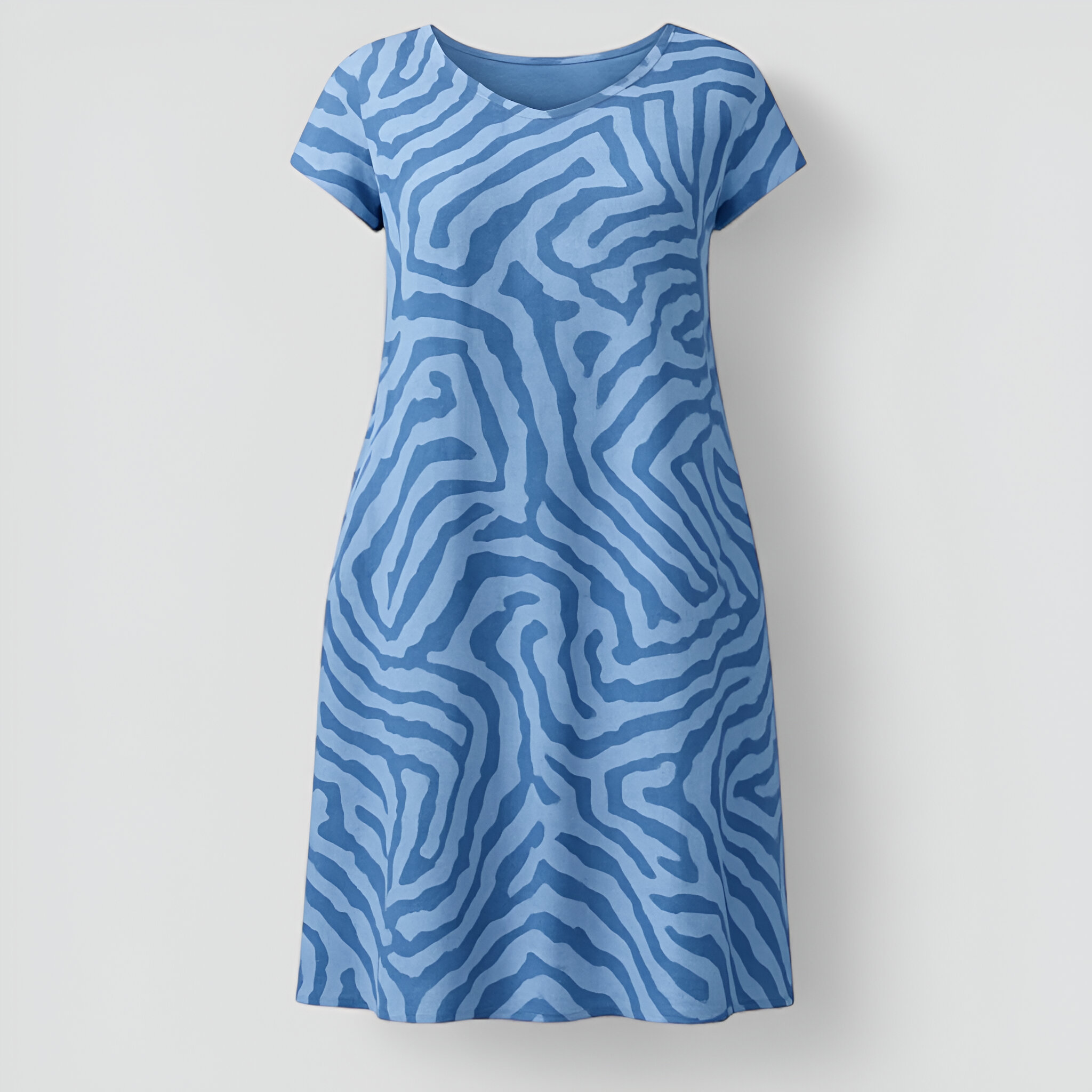 Damen A-Linien Sommerkleid Elegantes Design 3