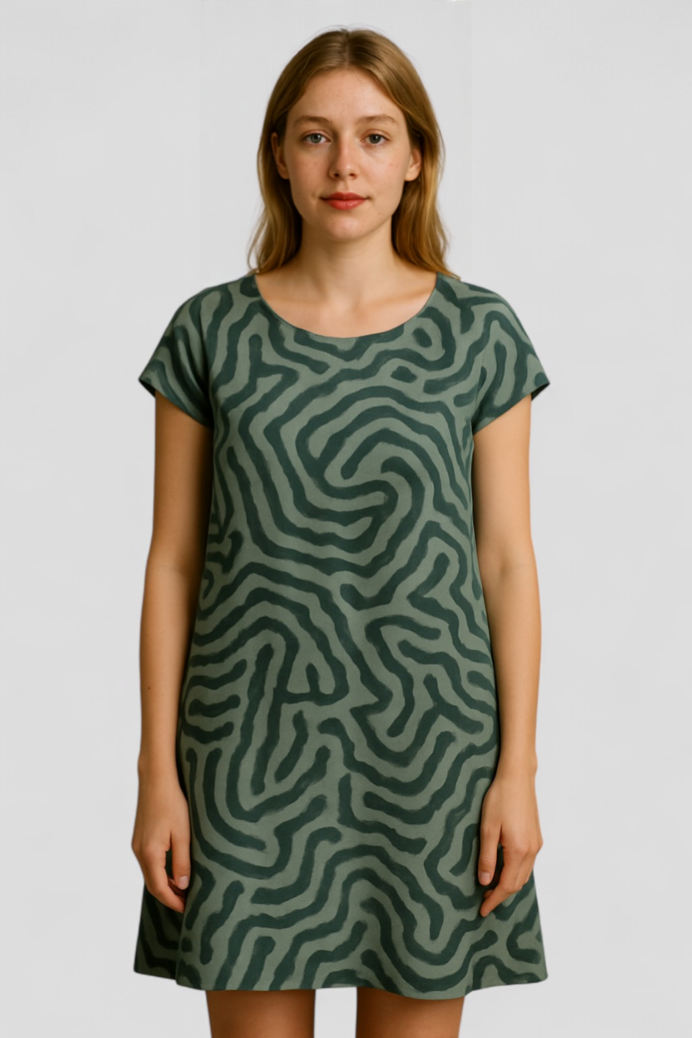 Damen A-Linien Sommerkleid Elegantes Design 4