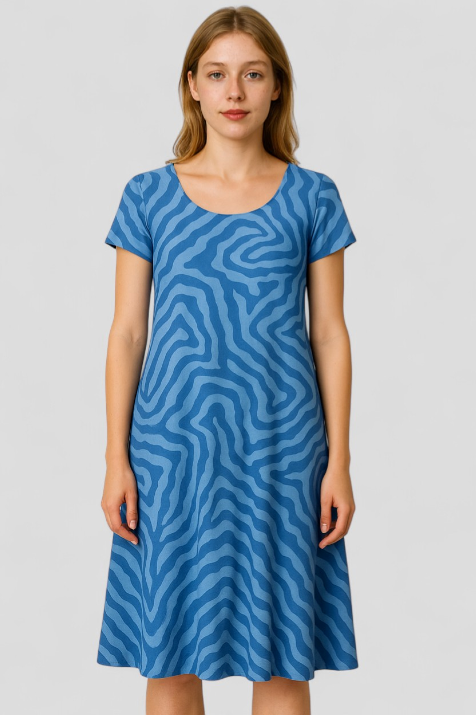 Damen A-Linien Sommerkleid Elegantes Design 6