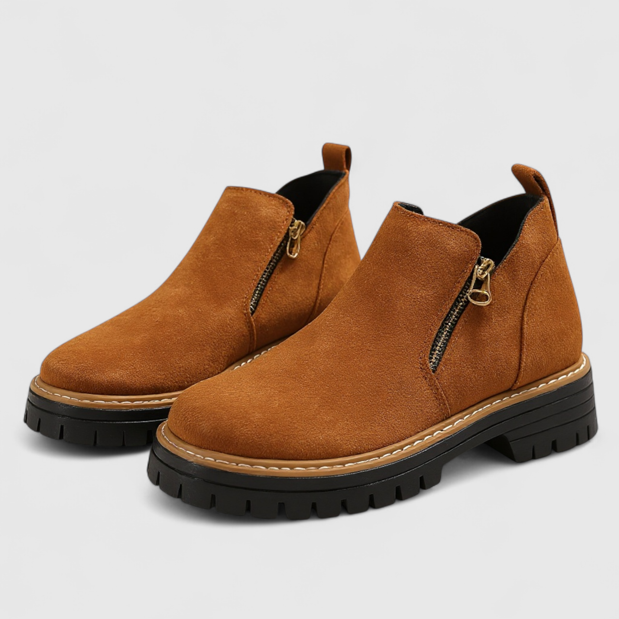 Damen Bequeme Stivaletti mit Reißverschluss 5