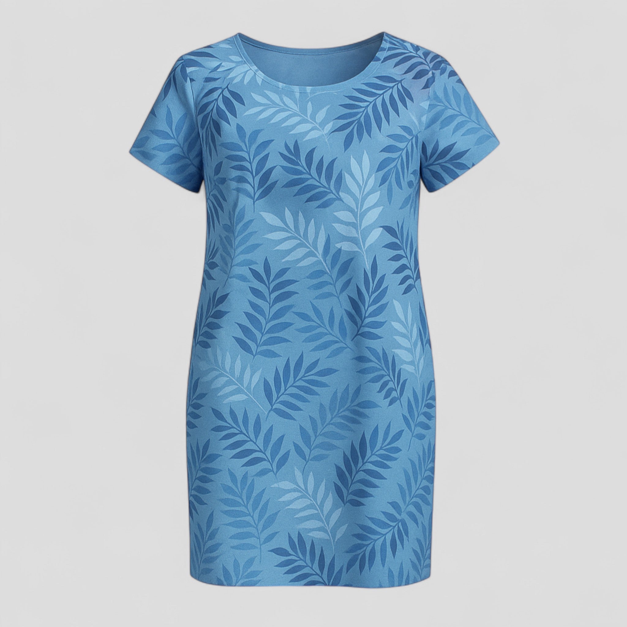 Damen Bequemes Casual Sommerkleid mit Naturdruck 4