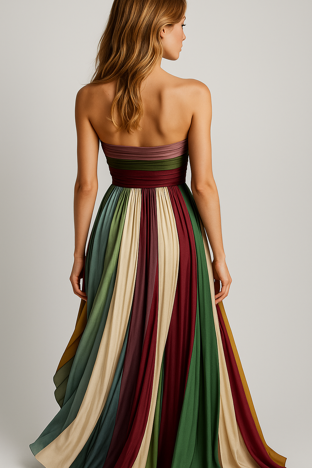 Damen Bequemes Sommerkleid Multicolor 3
