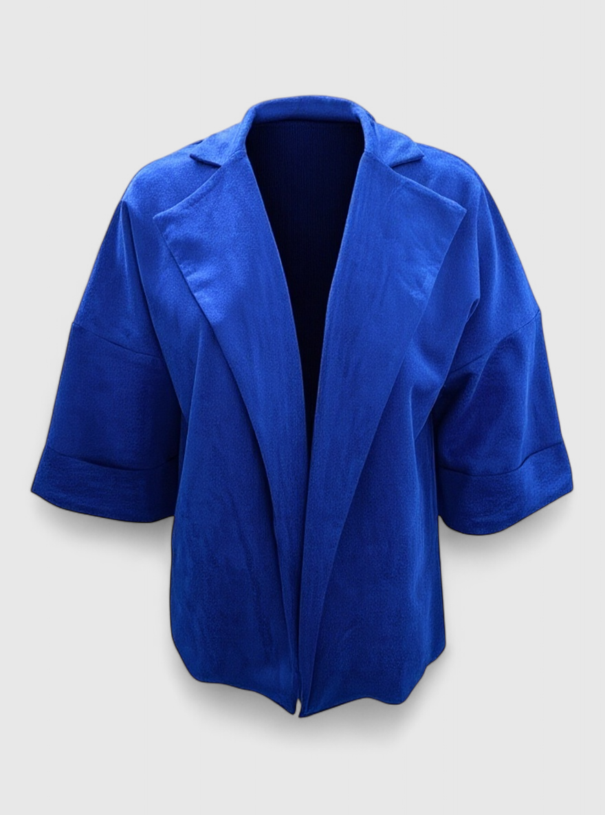Damen Casual Cardigan aus Kunstsuede 4