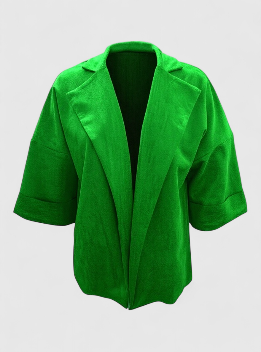 Damen Casual Cardigan aus Kunstsuede 5