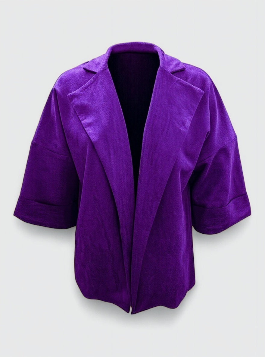 Damen Casual Cardigan aus Kunstsuede 6