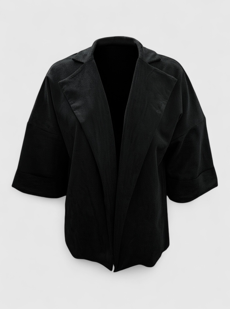 Damen Casual Cardigan aus Kunstsuede 7