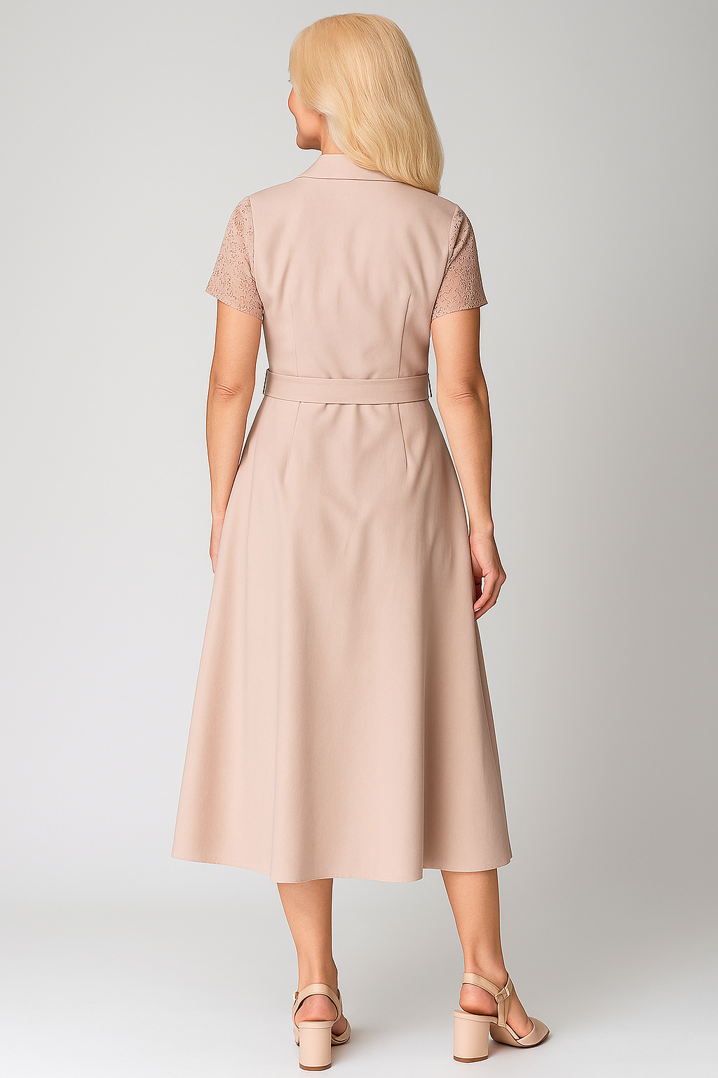 Damen Casual V-Ausschnitt Kleid für Sommer 4