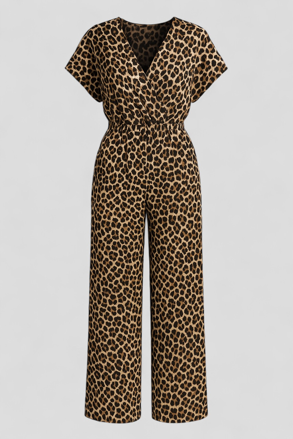 Damen Elegante Tuta mit Pantermotiv 0