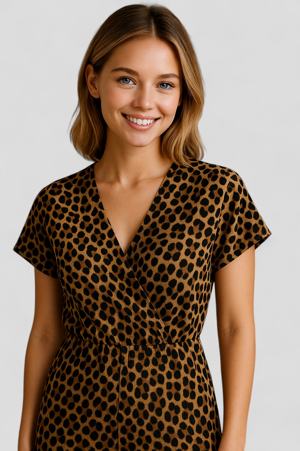 Damen Elegante Tuta mit Pantermotiv 2