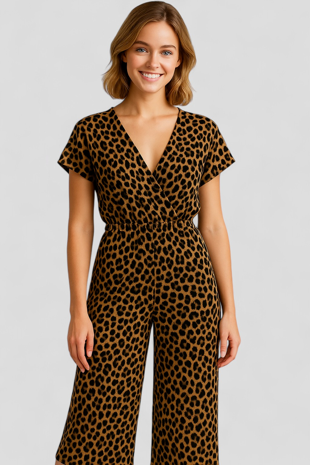 Damen Elegante Tuta mit Pantermotiv 4