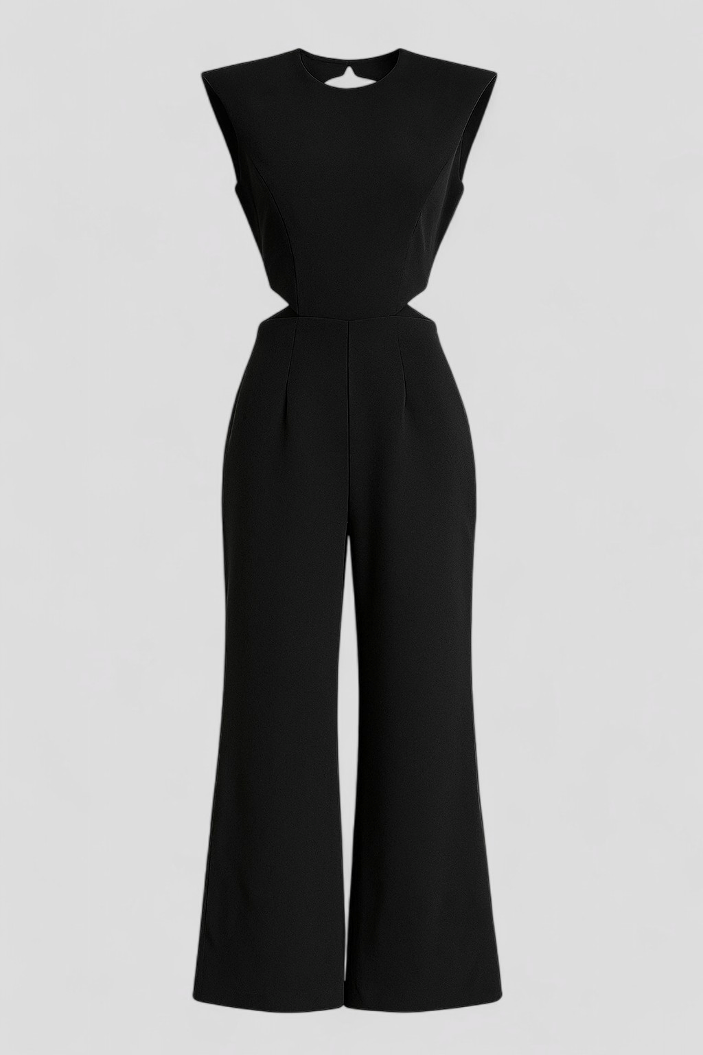 Damen Eleganter Jumpsuit Schwarz Festlich 0