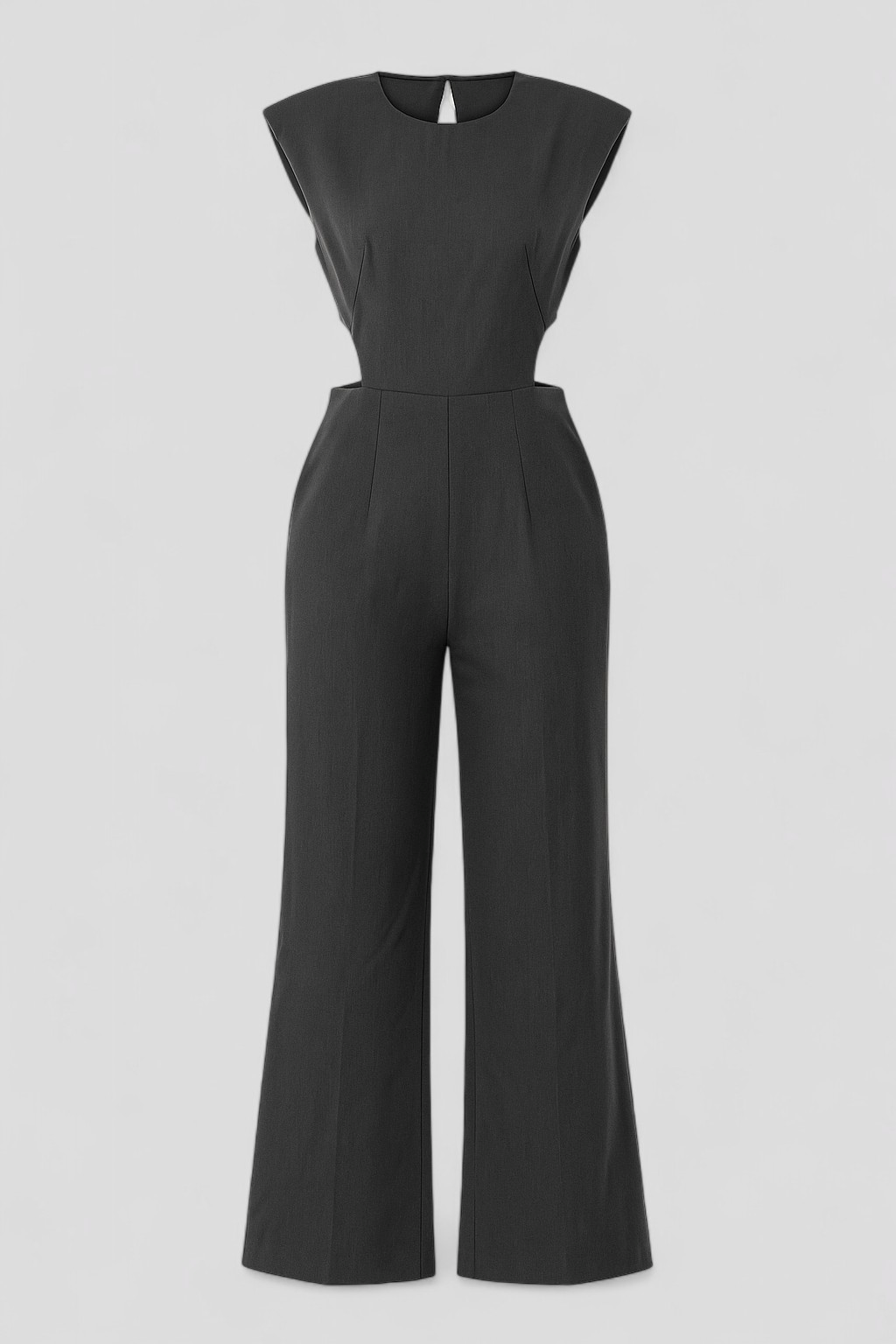 Damen Eleganter Jumpsuit Schwarz Festlich 1