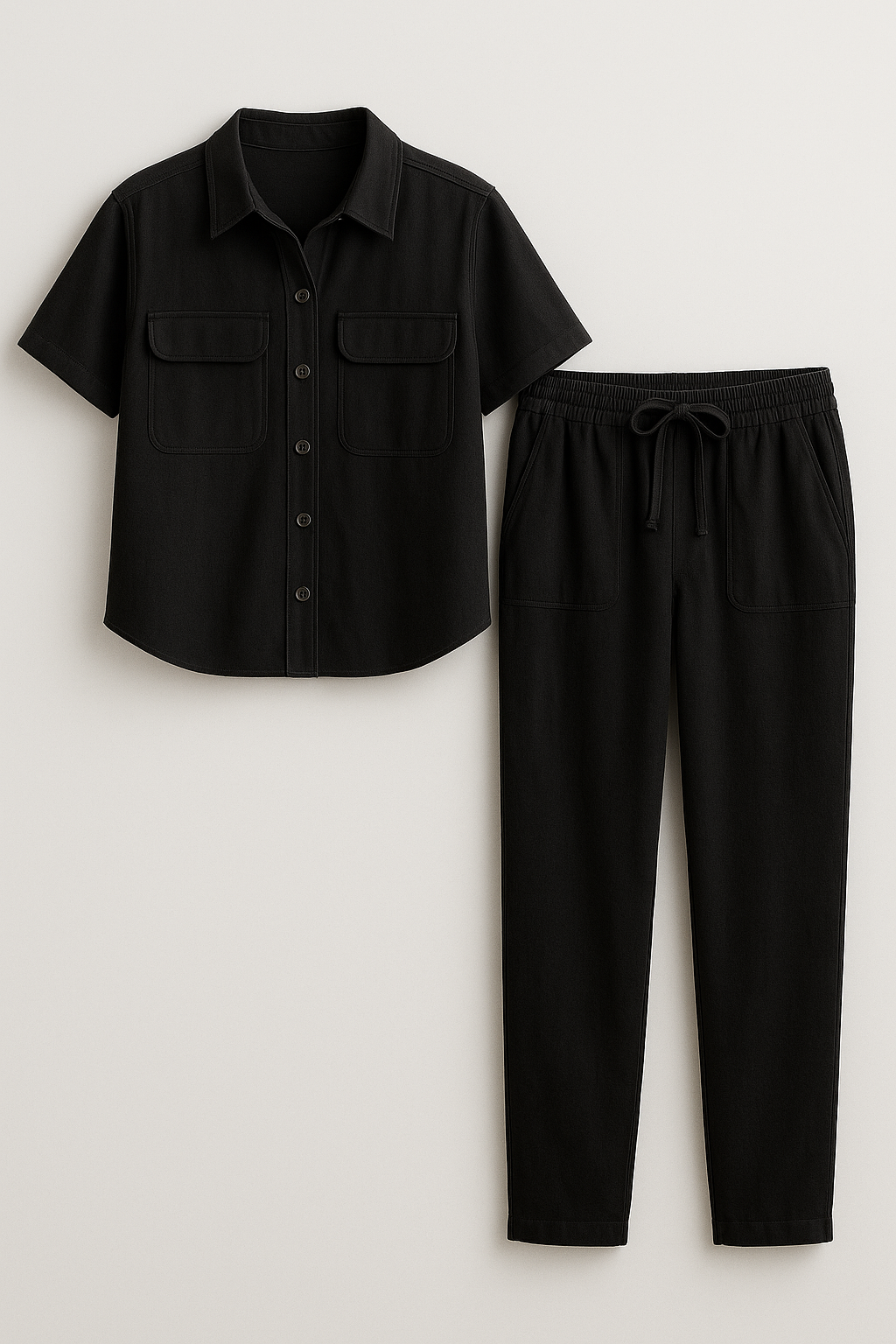 Damen Elegantes Baumwoll Sommer Outfit 1