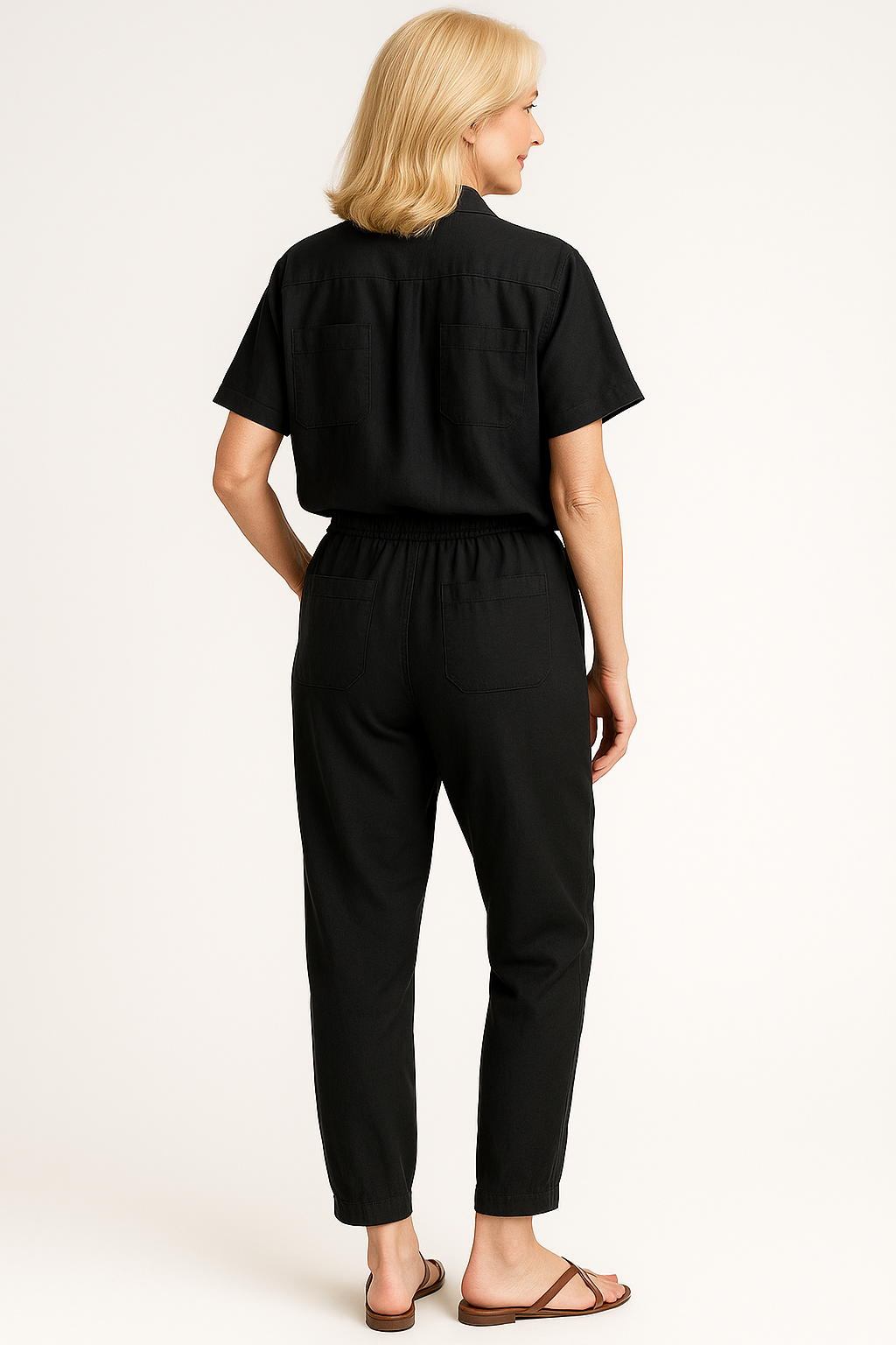 Damen Elegantes Baumwoll Sommer Outfit 4