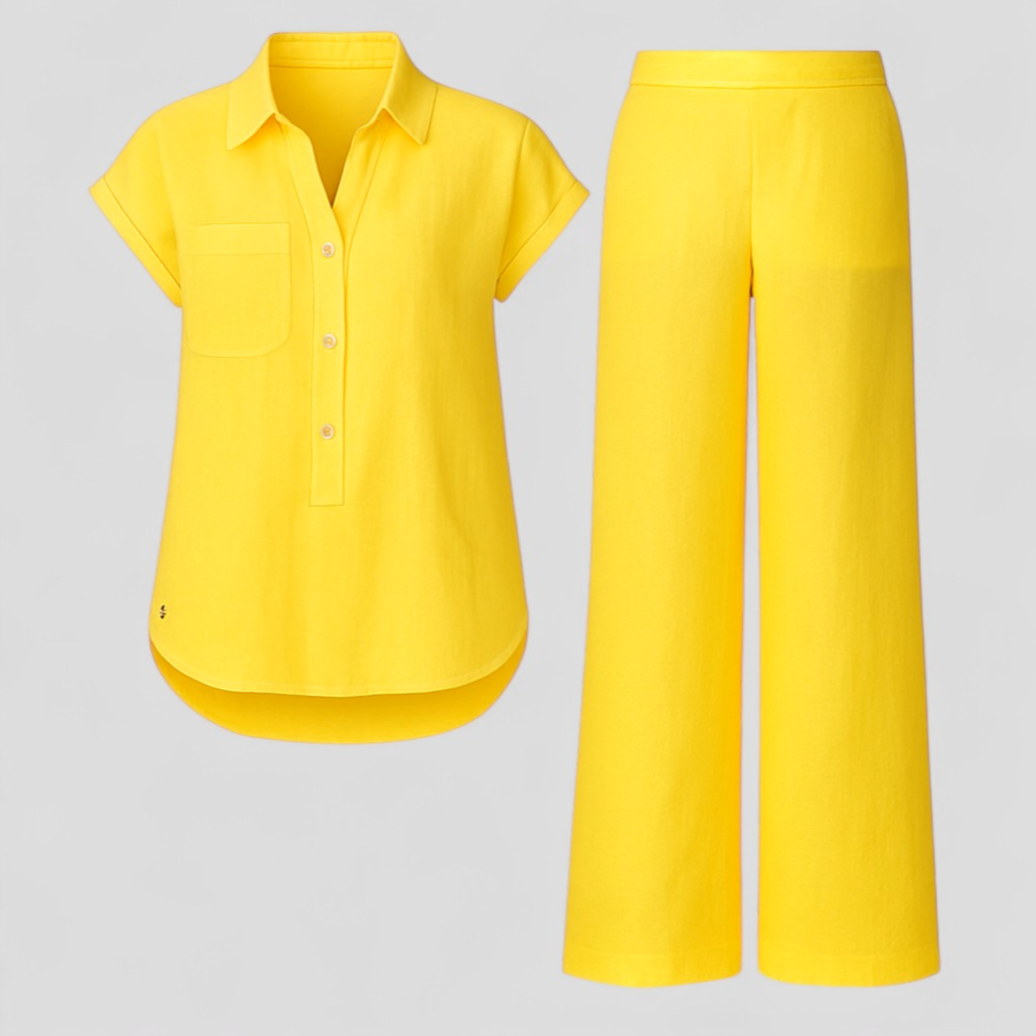 Damen Elegantes Leinen Sommer-Outfit 1