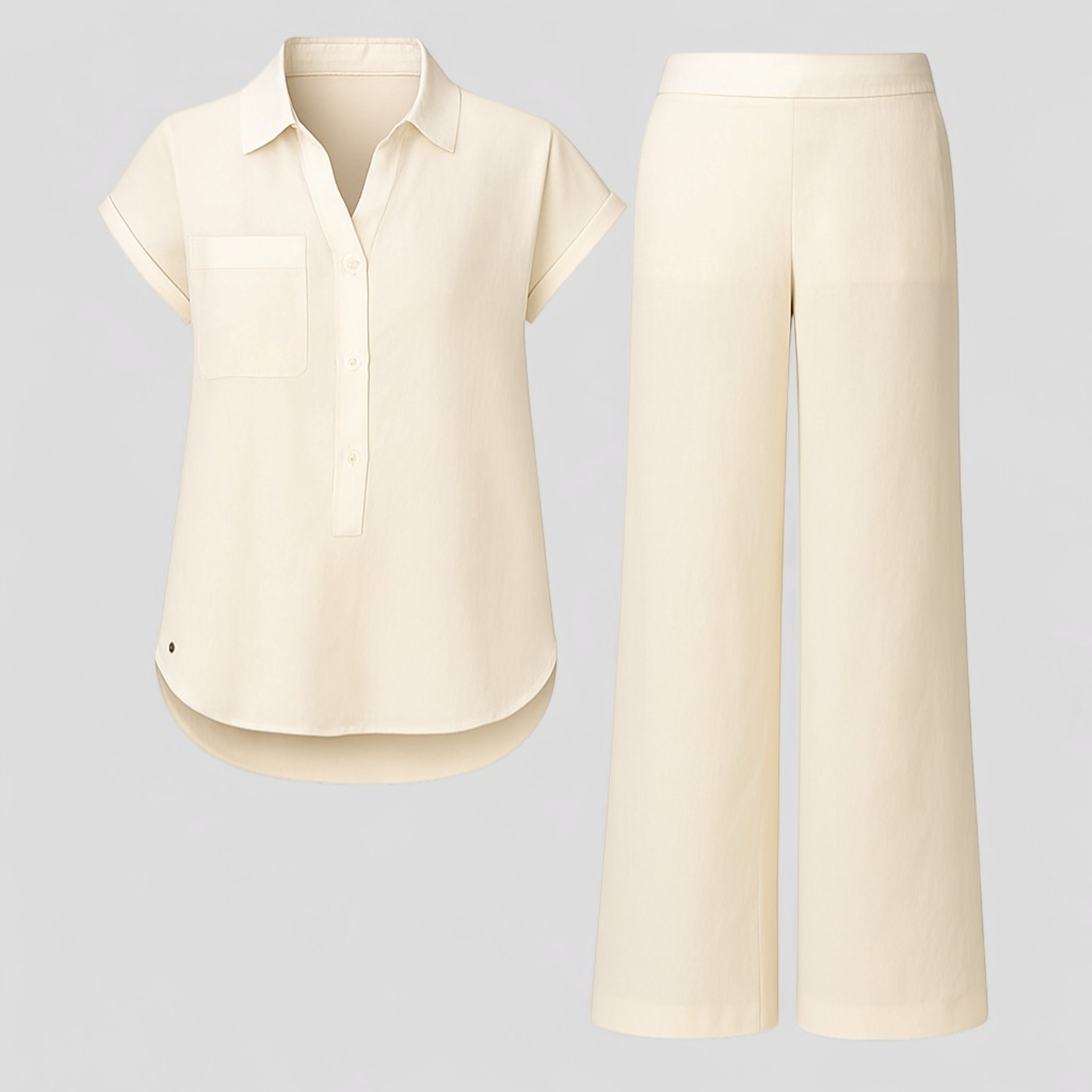 Damen Elegantes Leinen Sommer-Outfit 3