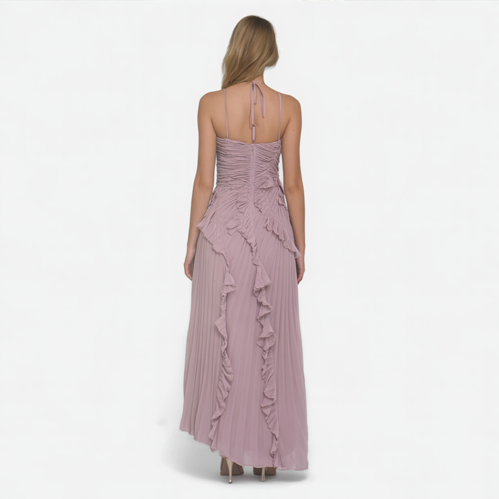 Damen Elegantes Lila Abendkleid 3