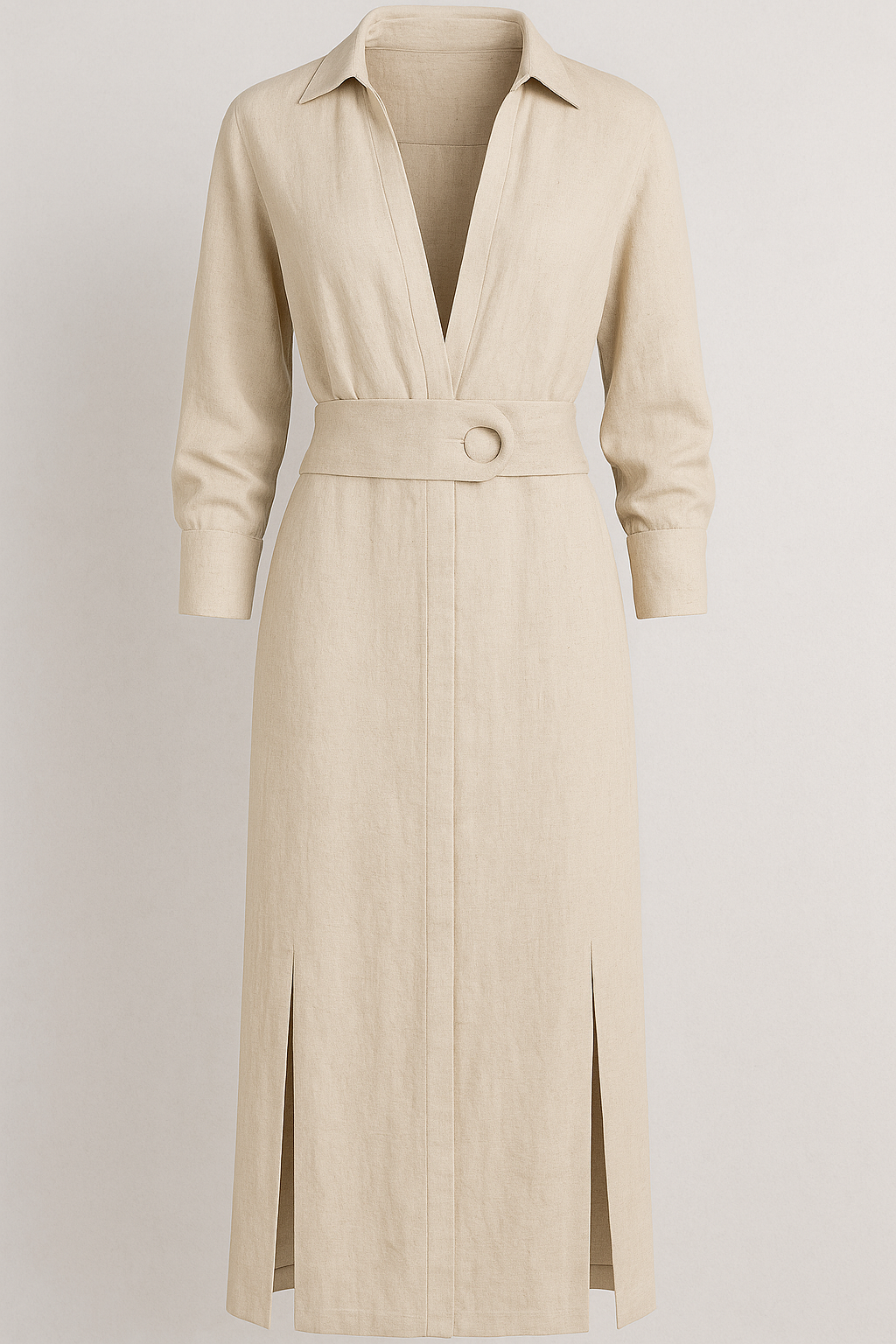 Damen Elegantes Maxikleid V-Ausschnitt Sommer 0