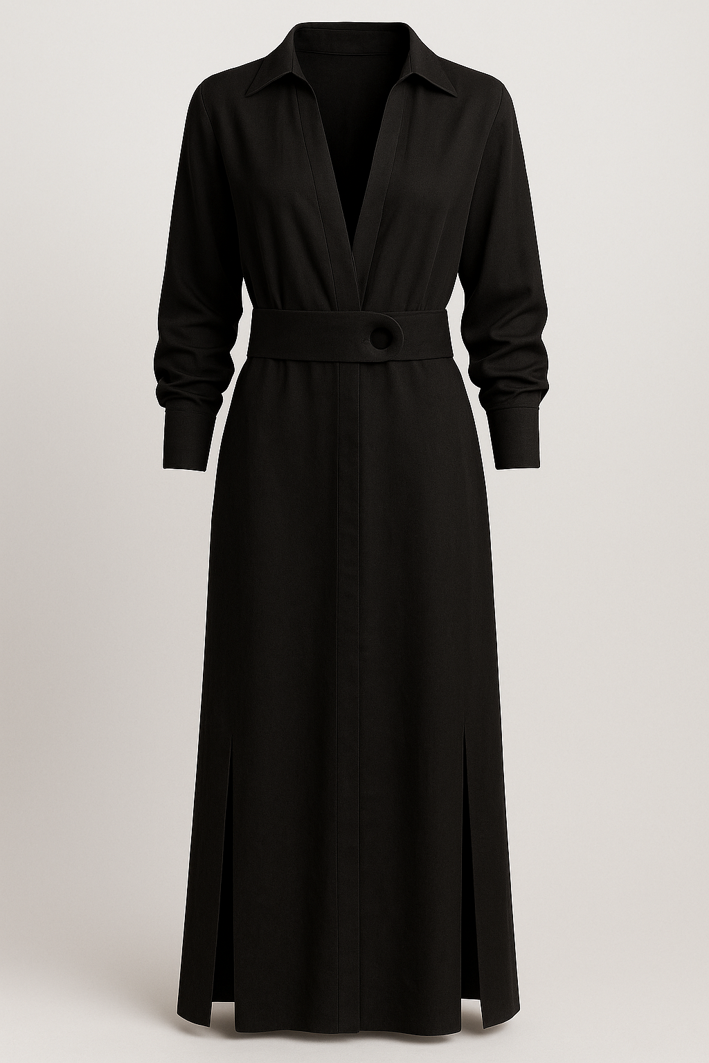 Damen Elegantes Maxikleid V-Ausschnitt Sommer 1