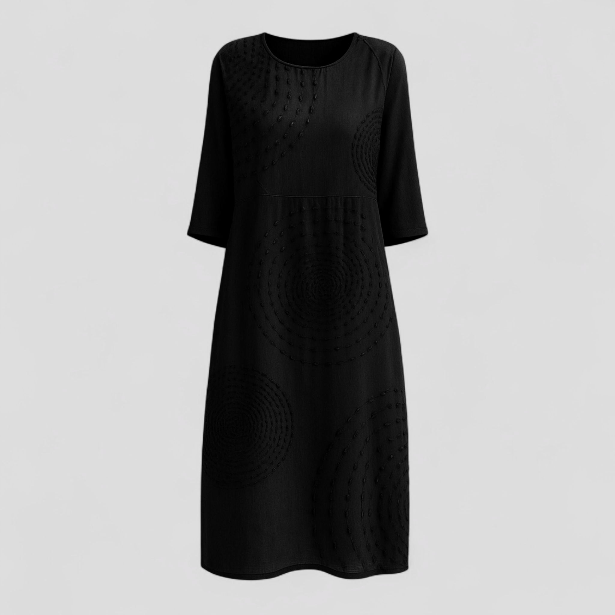 Damen Elegantes Sommerkleid mit ¾-Ärmeln 4