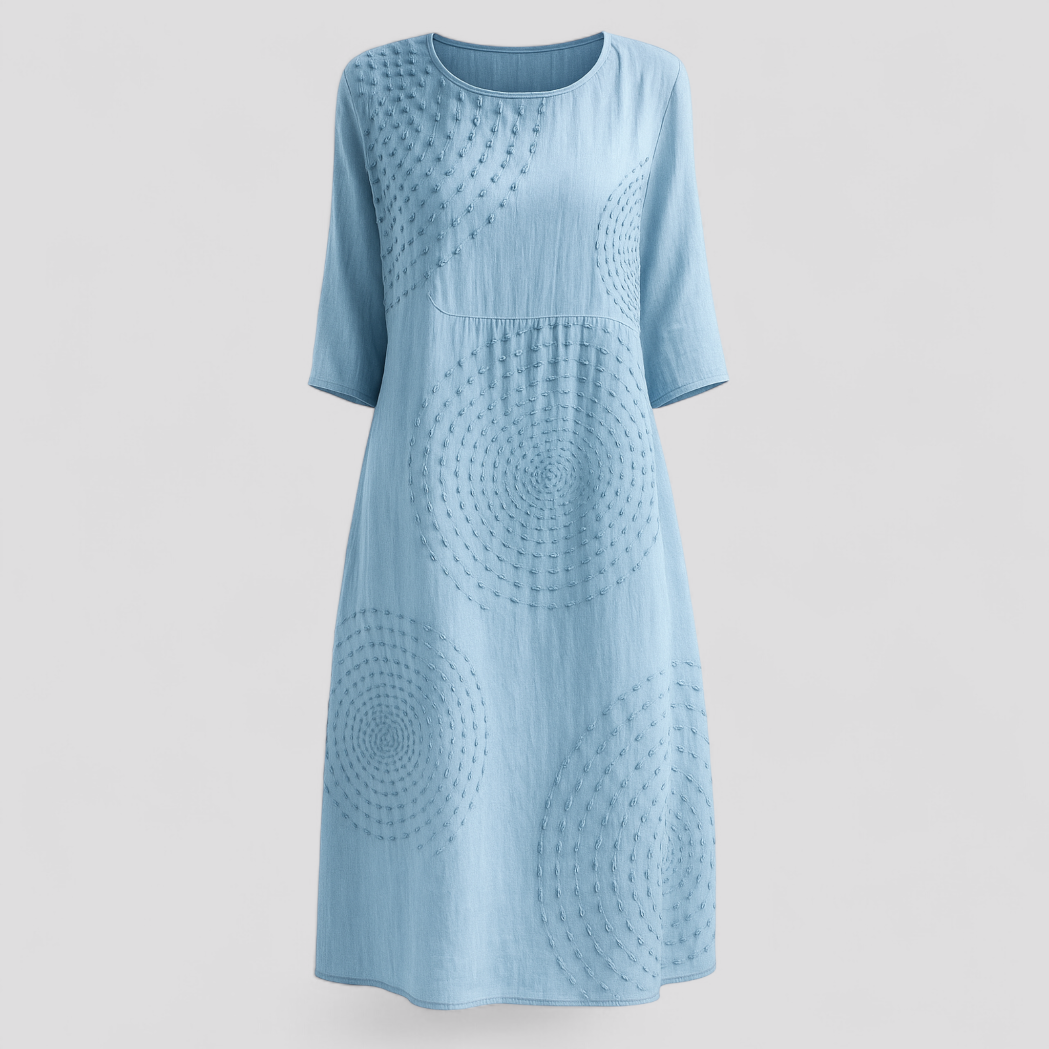Damen Elegantes Sommerkleid mit ¾-Ärmeln 5