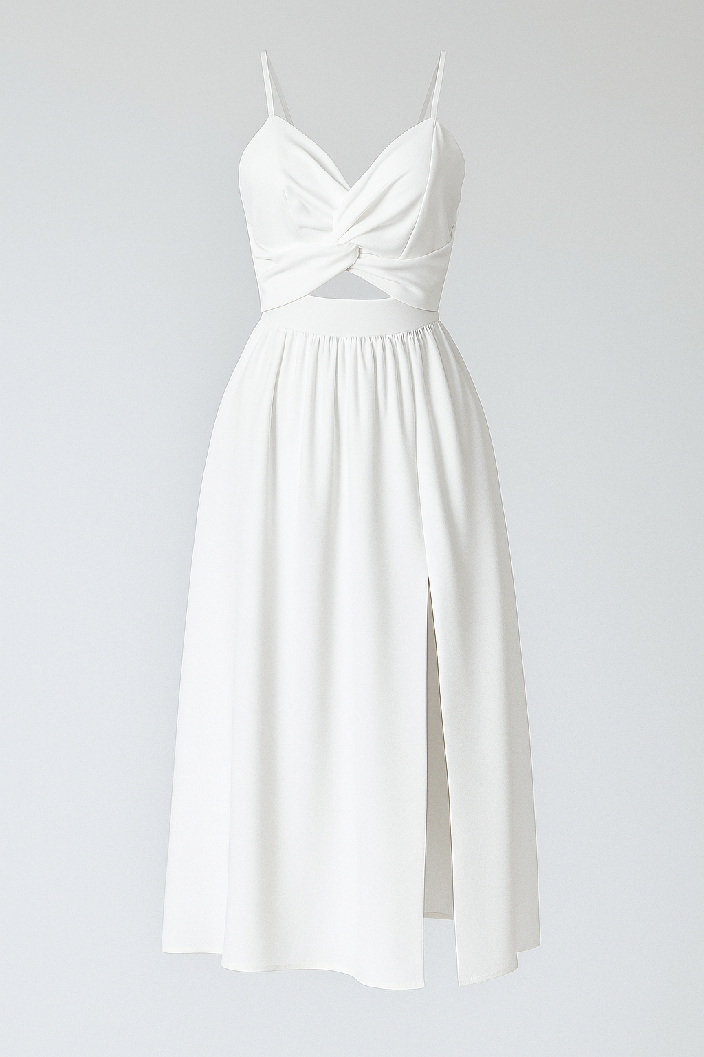 Damen Festliches Midi-Kleid mit Spaghetti-Trägern 1
