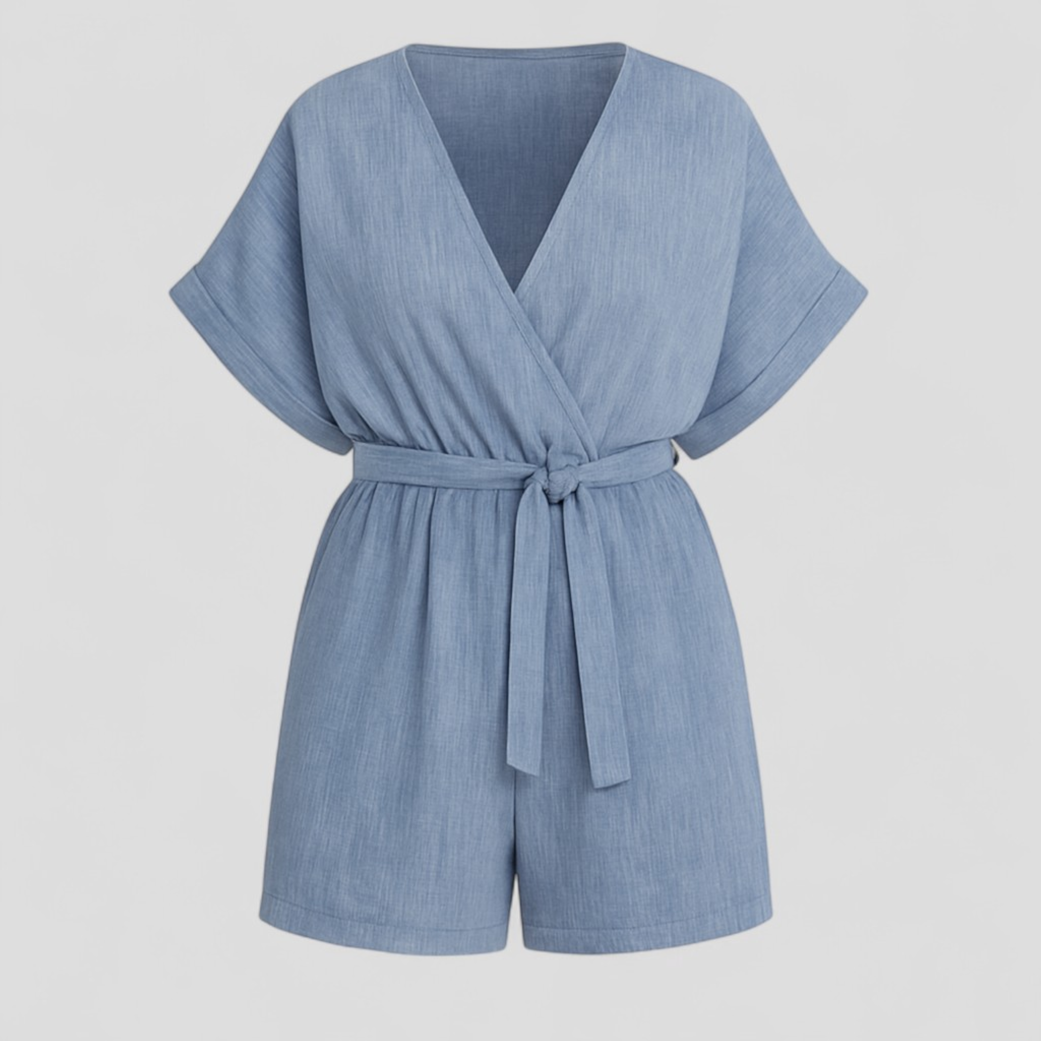 Damen Jumpsuit Elegant Sommer Leinen 0