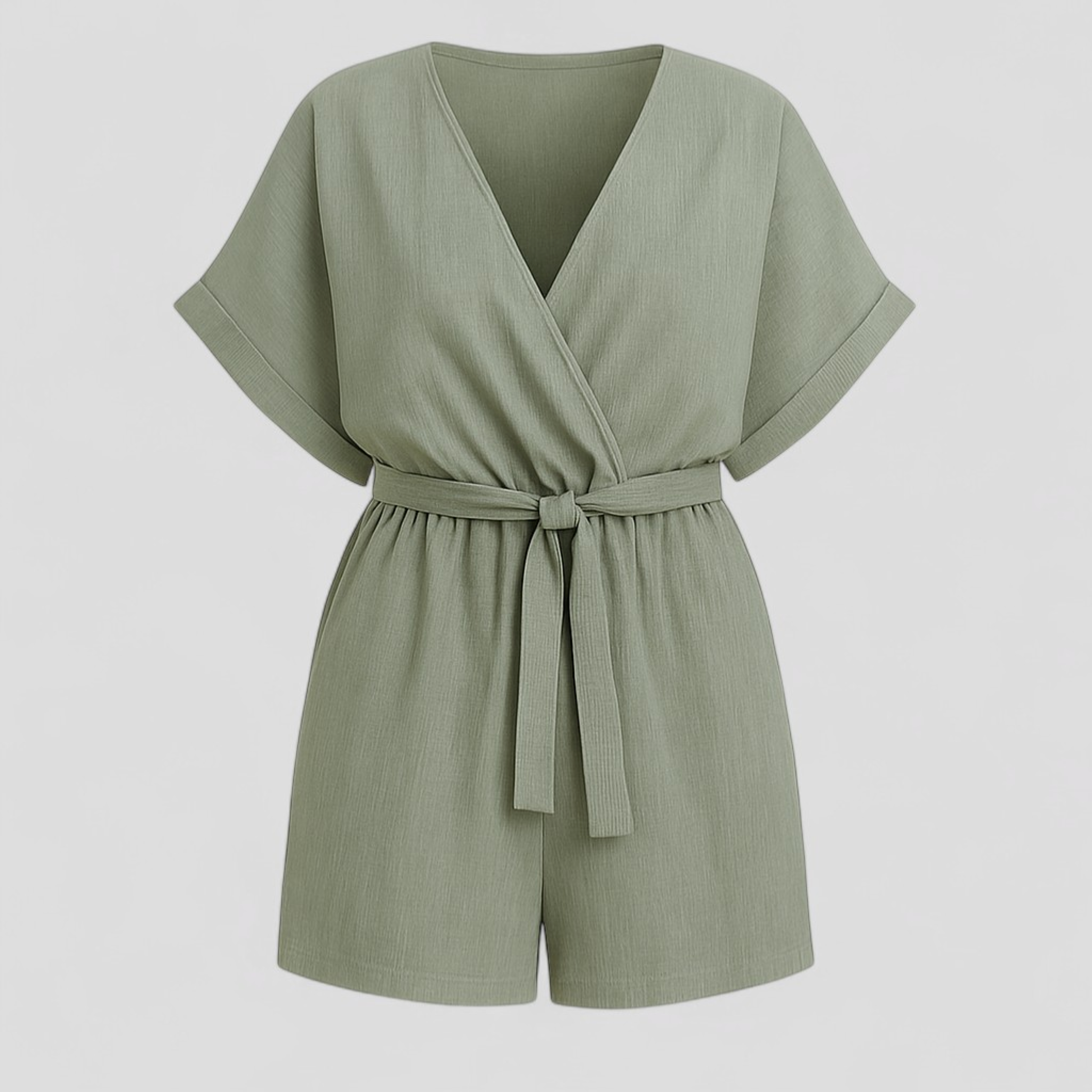 Damen Jumpsuit Elegant Sommer Leinen 1