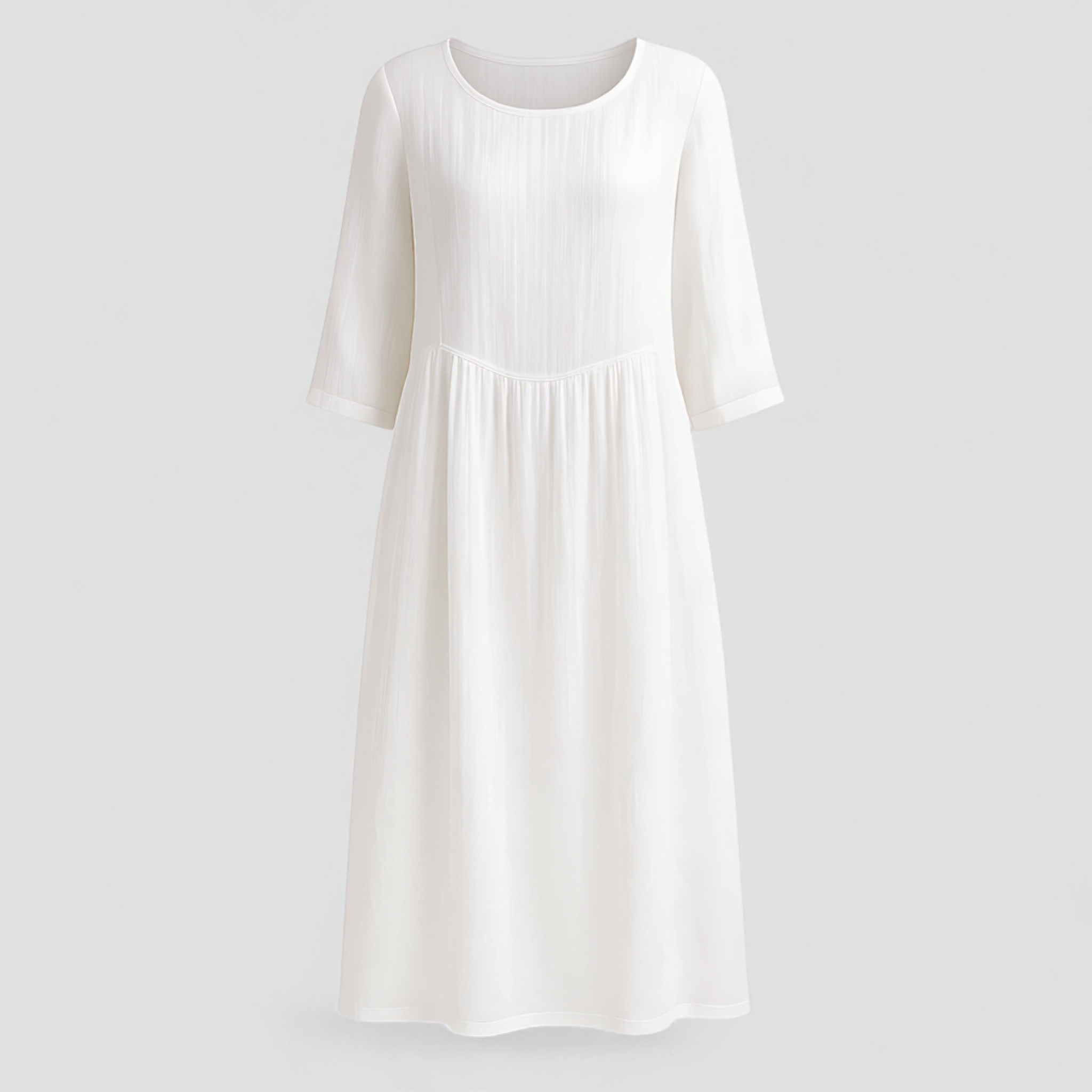 Damen Lässiges Leinenkleid für den Sommer 0