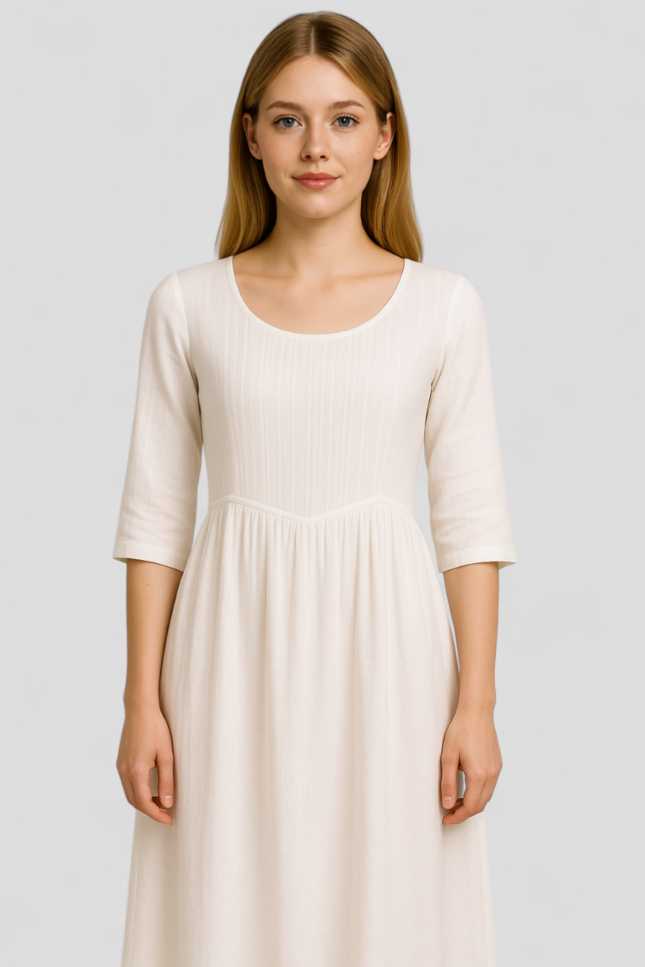 Damen Lässiges Leinenkleid für den Sommer 3
