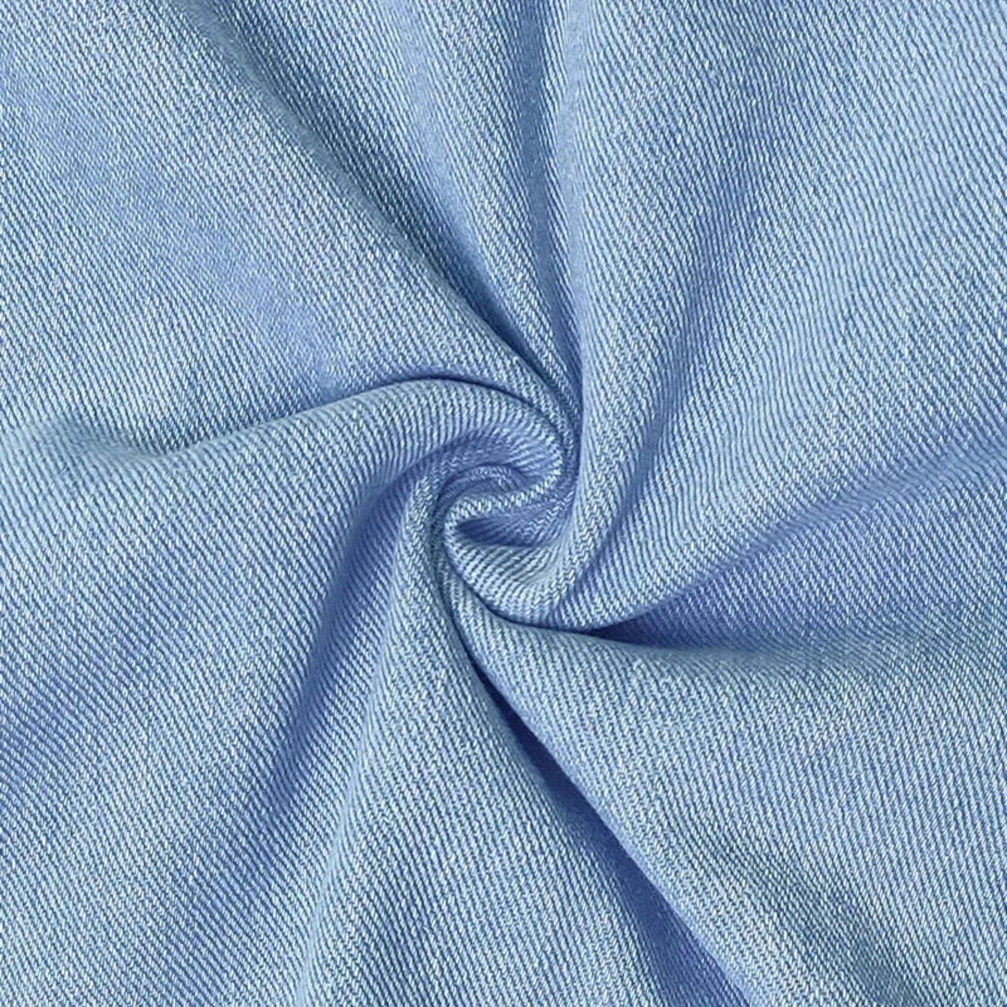 Damen Leichtes Denim Sommerkleid mit Taschen 4