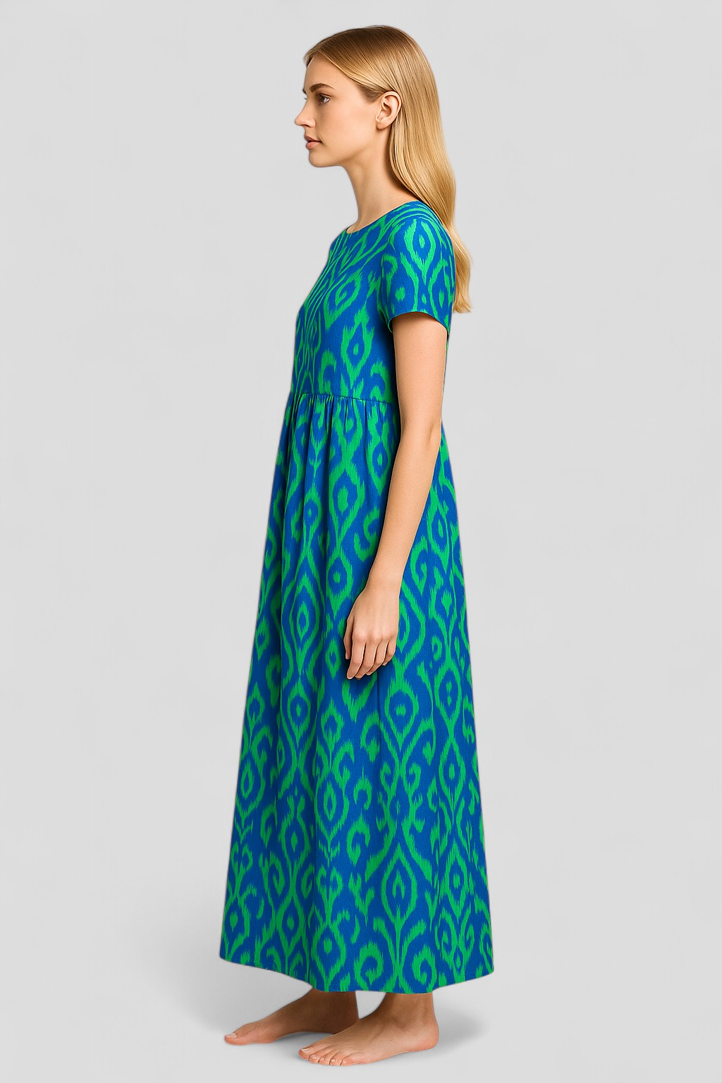 Damen Maxi Kleid mit Taschen für Sommer 4