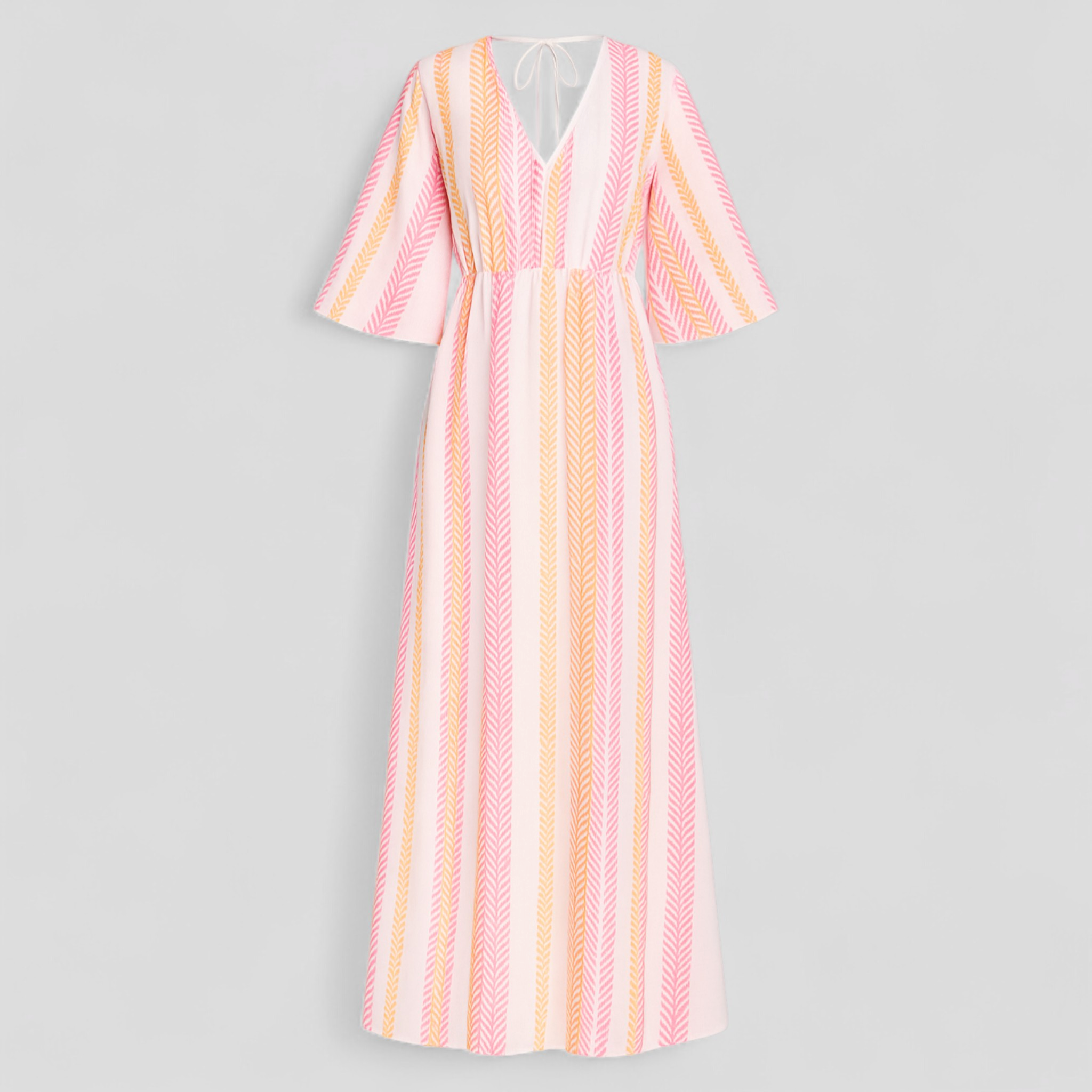 Damen V-Ausschnitt Sommerkleid in Farben 2