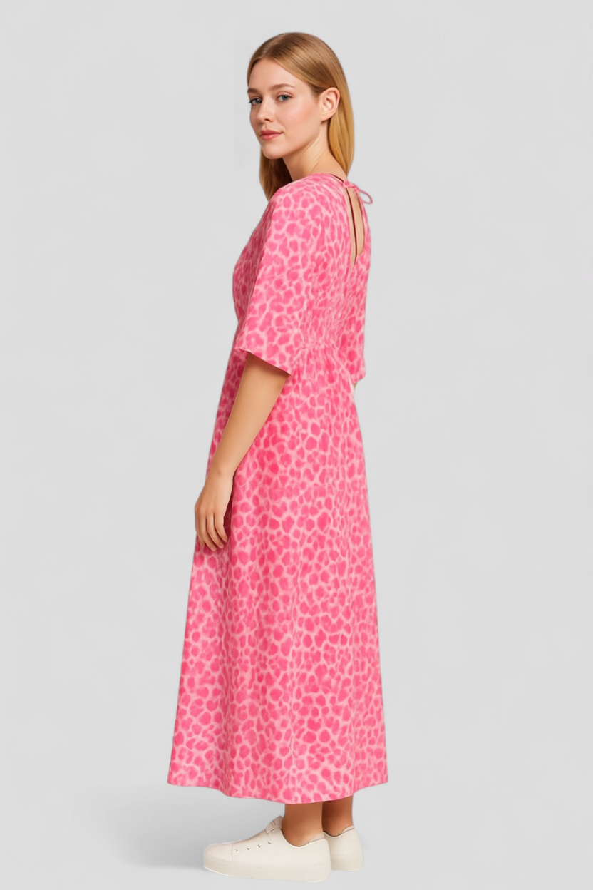 Damen V-Ausschnitt Sommerkleid in Farben 4