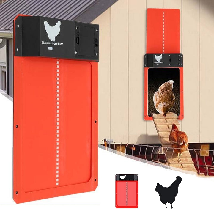 Pluimvee PRO+ | Automatische Hühnerklappe - Rot - Pluimvee PRO+ | Automatische Hühnerklappe- €25 - Concept Neurenberg