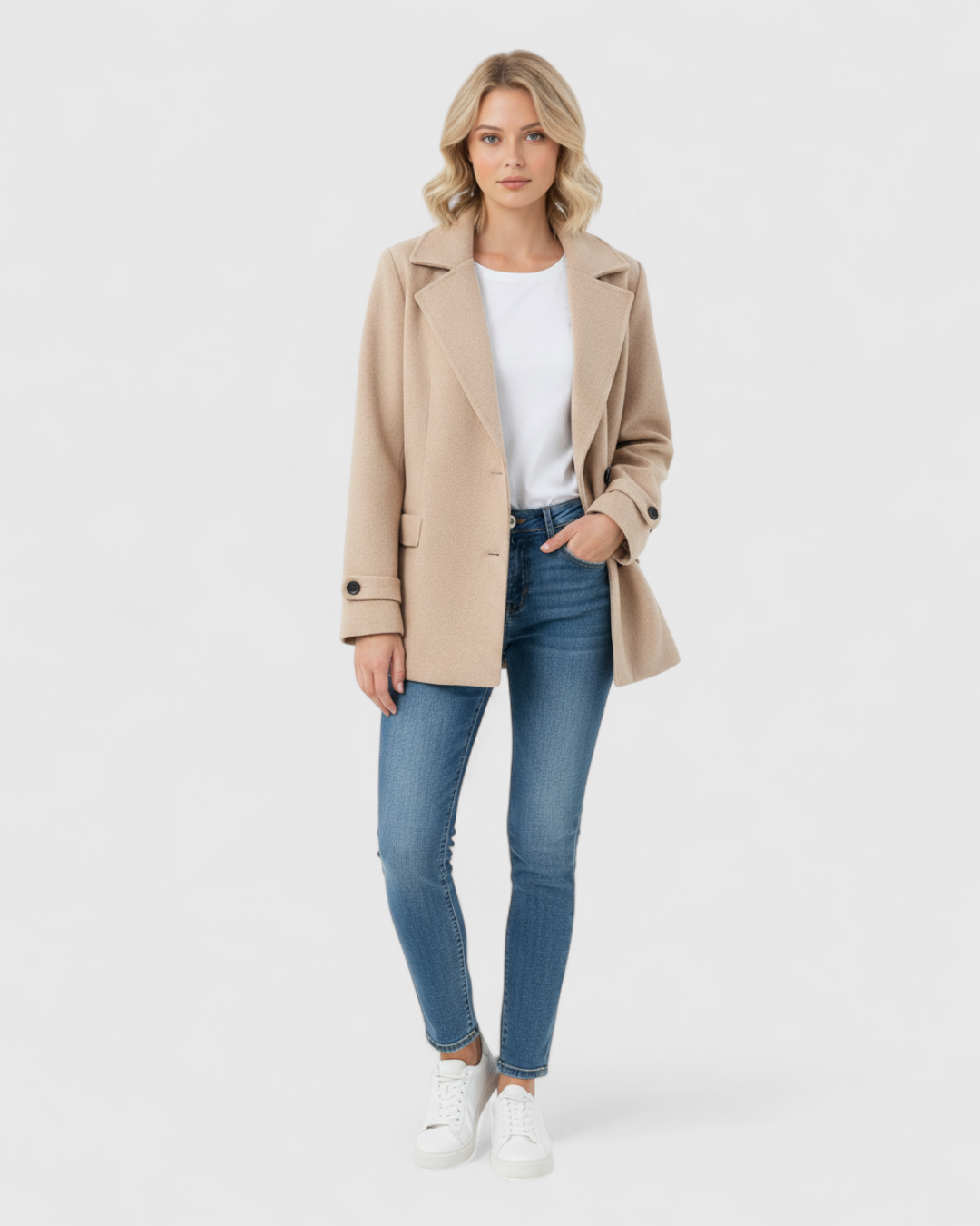 Elegante Damenjacke mit Tailored Kragen 7