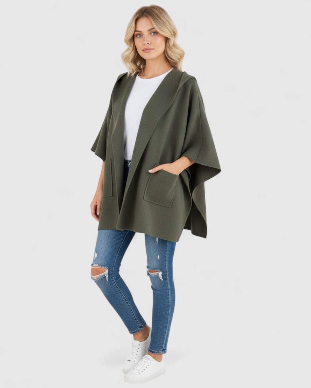 Eleganter Damenmantel aus Baumwolle 5