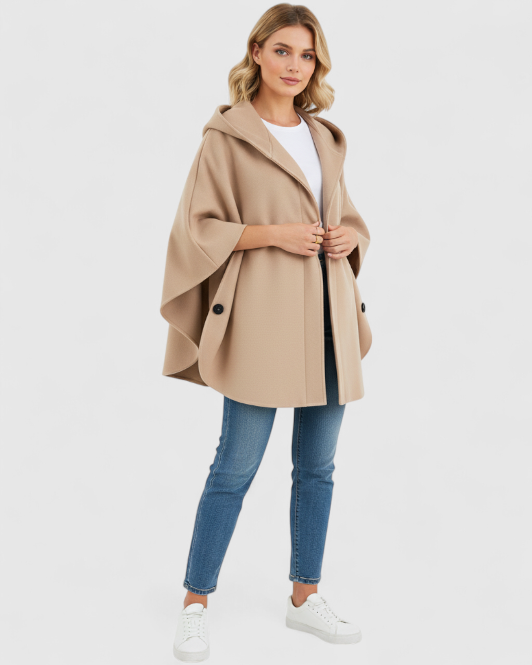 Eleganter Damenmantel aus Baumwolle 7