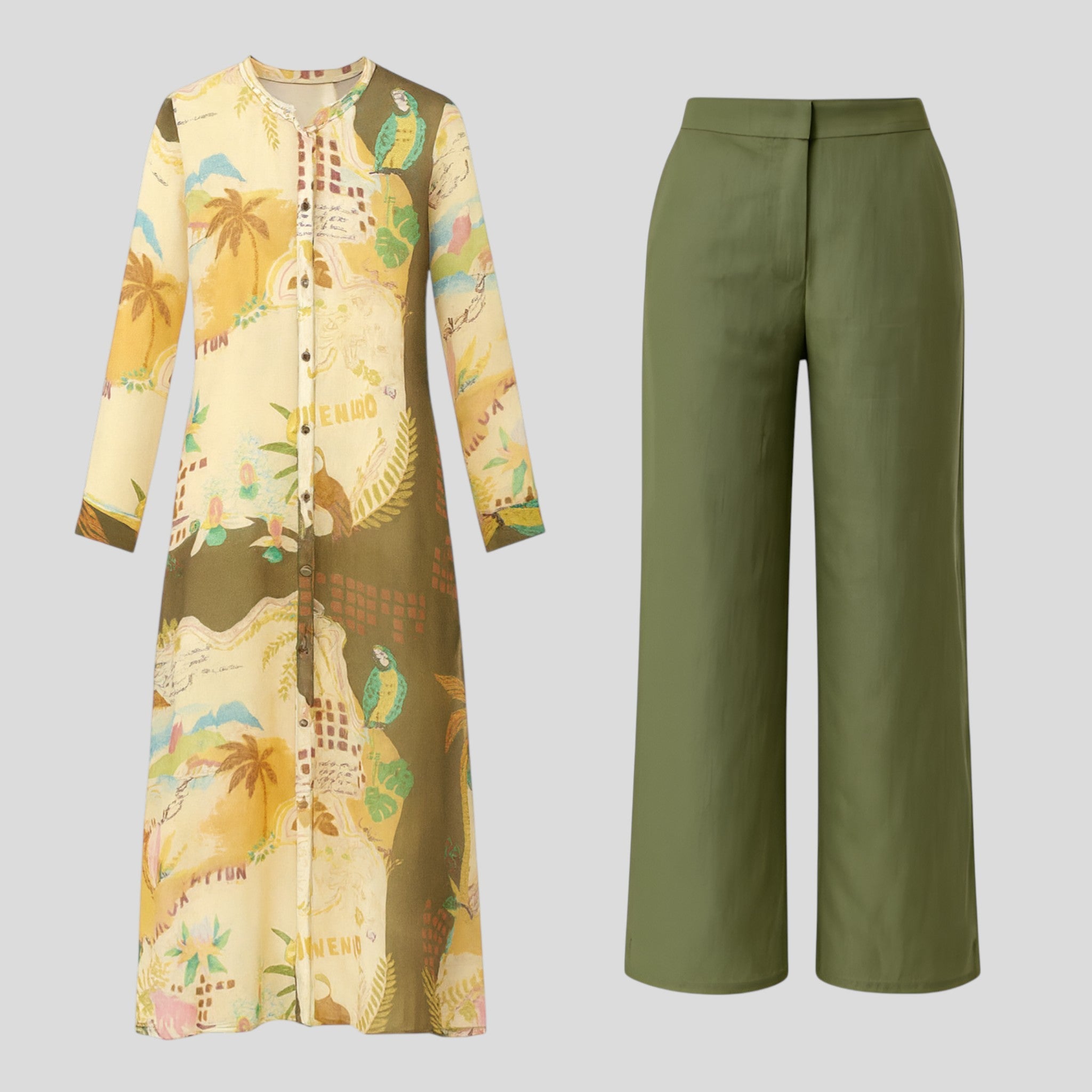 Elegantes Damen Outfit aus Leinen für Sommer 0