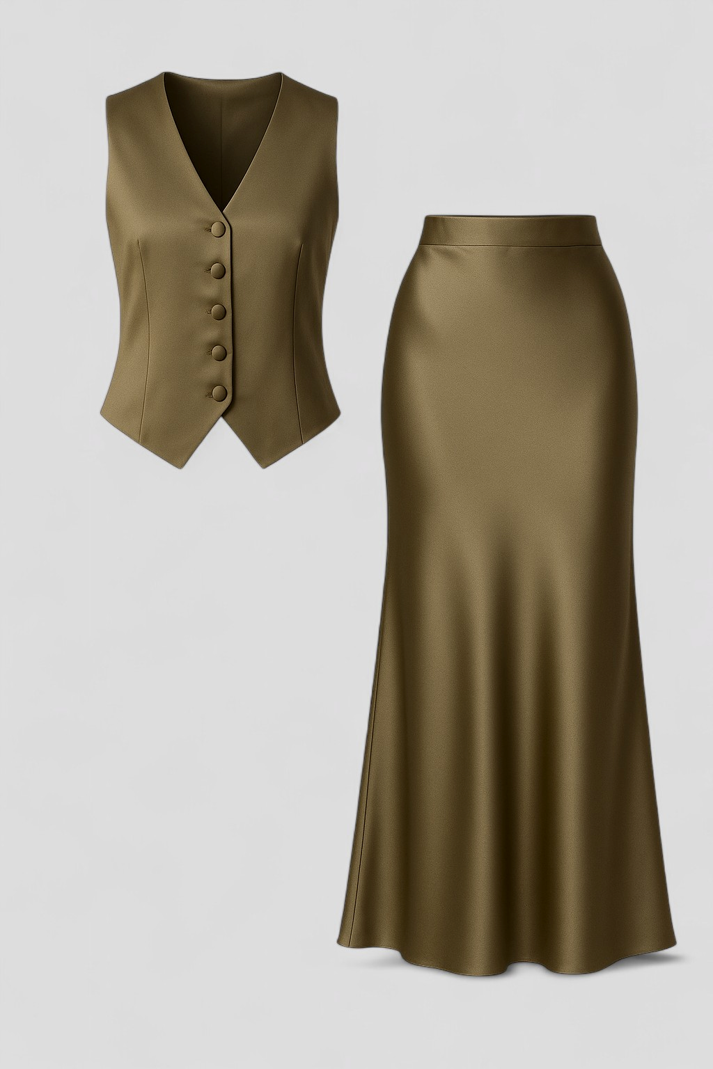 Elegantes Damen Set aus Top und Gonna 0