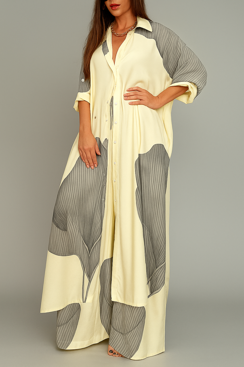 Elegantes Damen Set mit Bluse und Hose 0