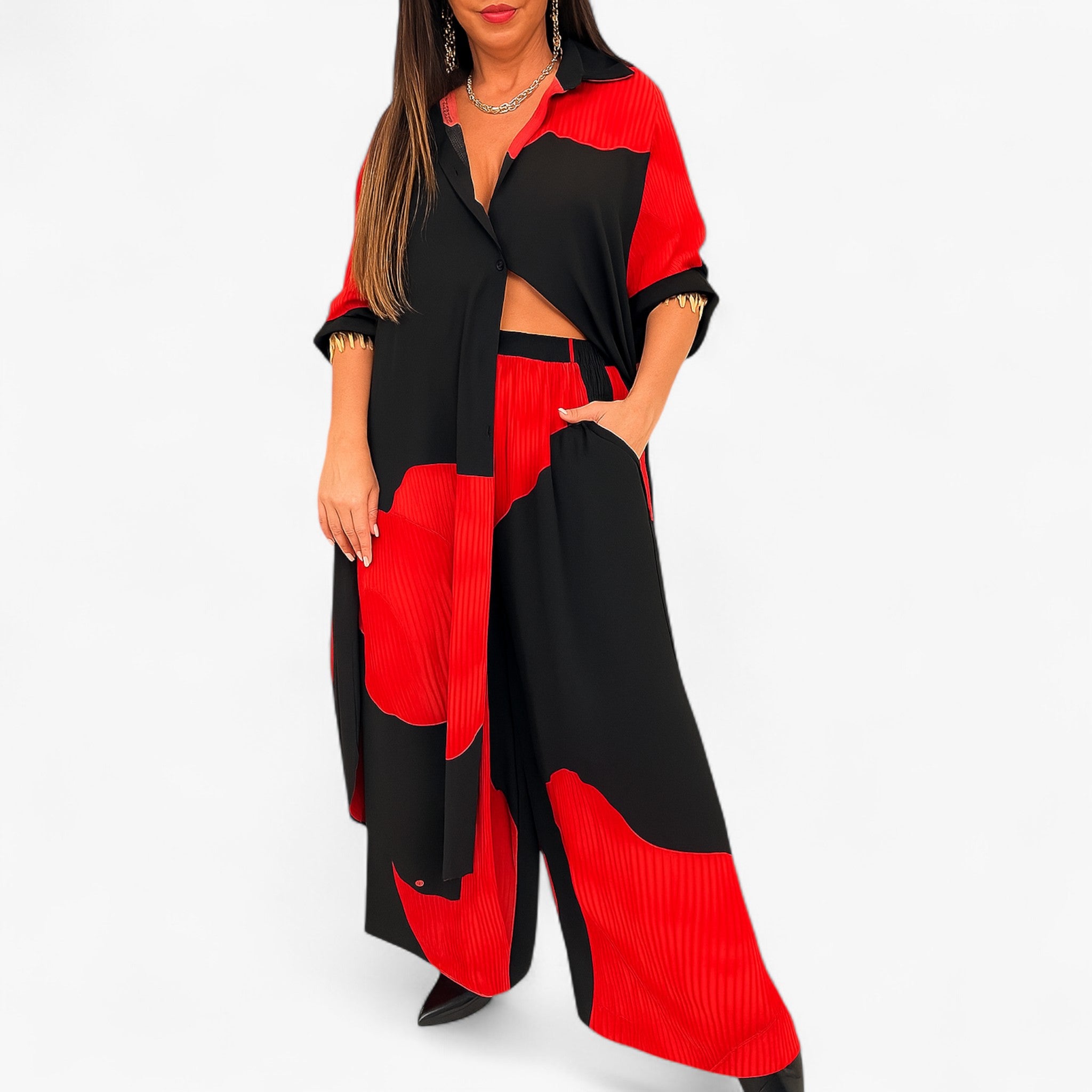 Amelia | Elegantes Damen Set mit Bluse und Hose