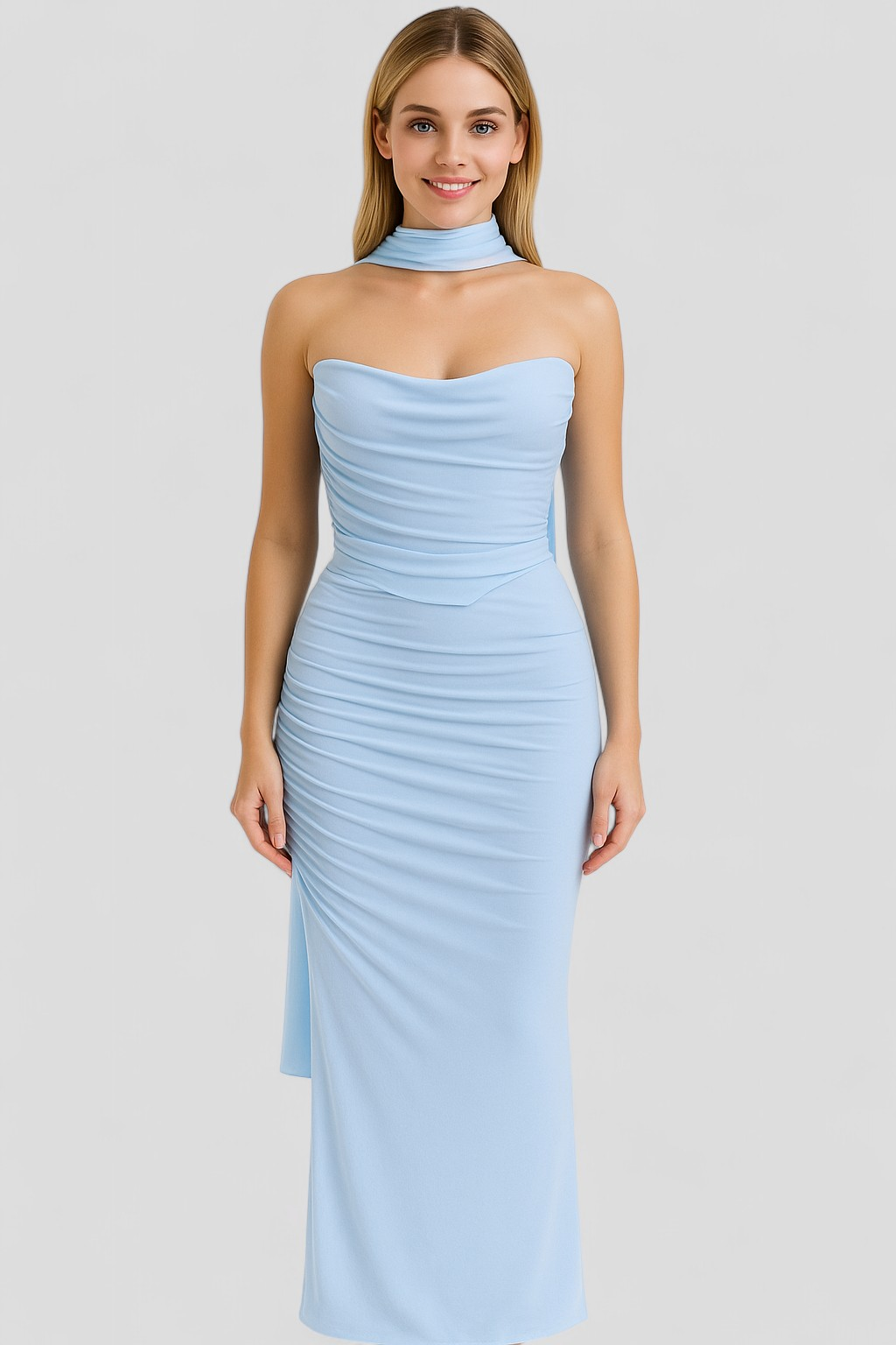Elegantes Damen Set mit Top und Langer Gonna 5