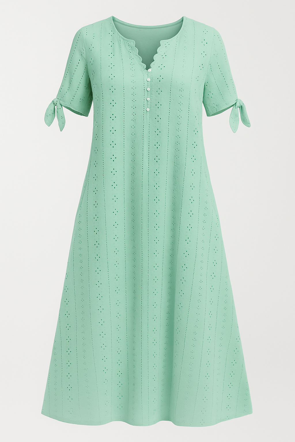 Elegantes Damenkleid Mit V-Ausschnitt 1