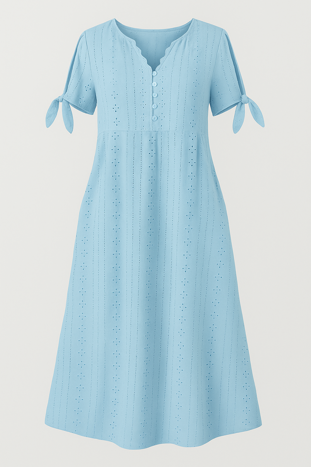Elegantes Damenkleid Mit V-Ausschnitt 2