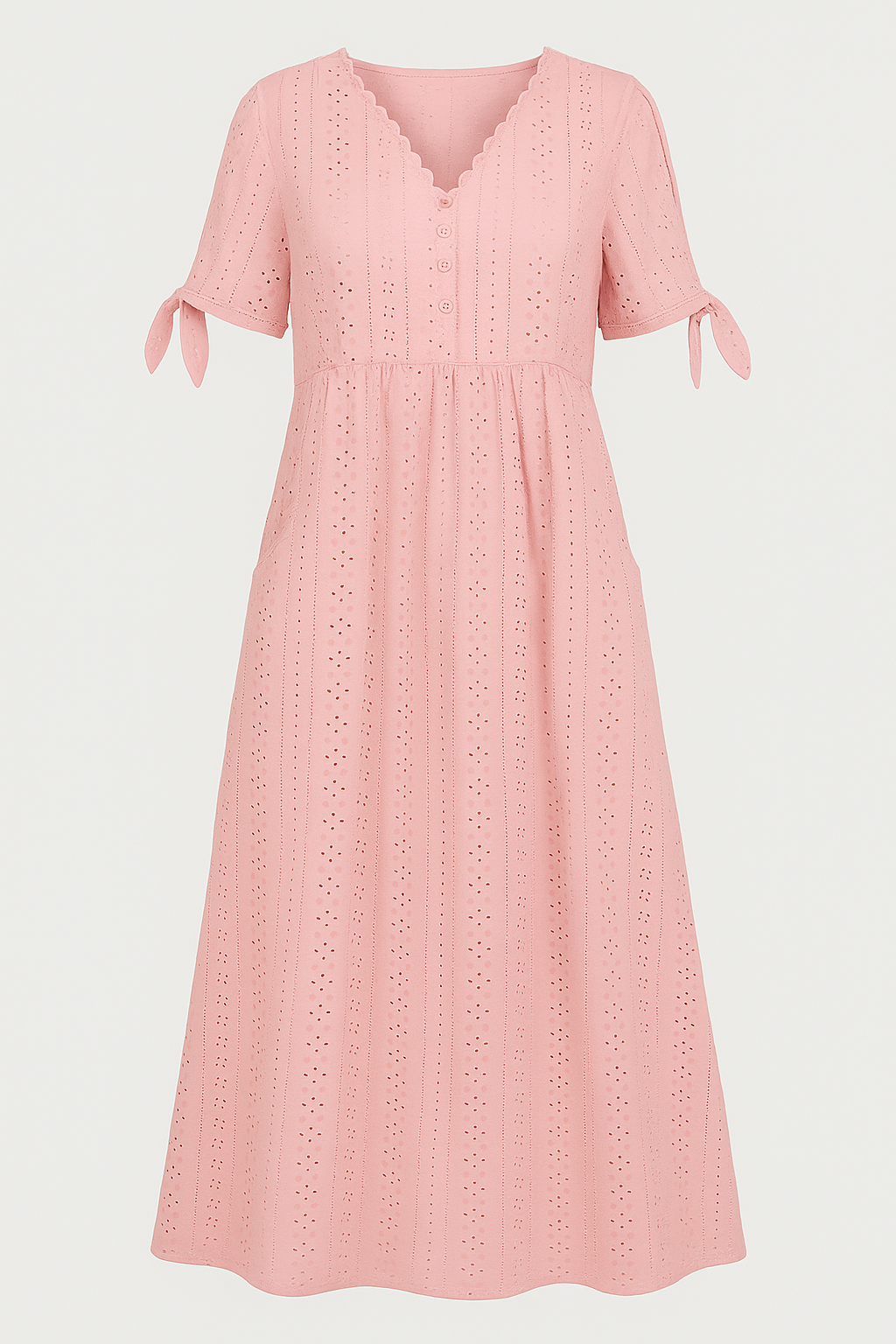 Elegantes Damenkleid Mit V-Ausschnitt 3