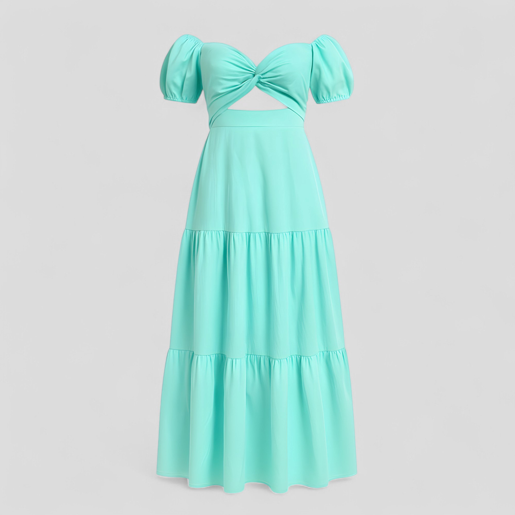 Elegantes Damenkleid mit Knoten-Design 0