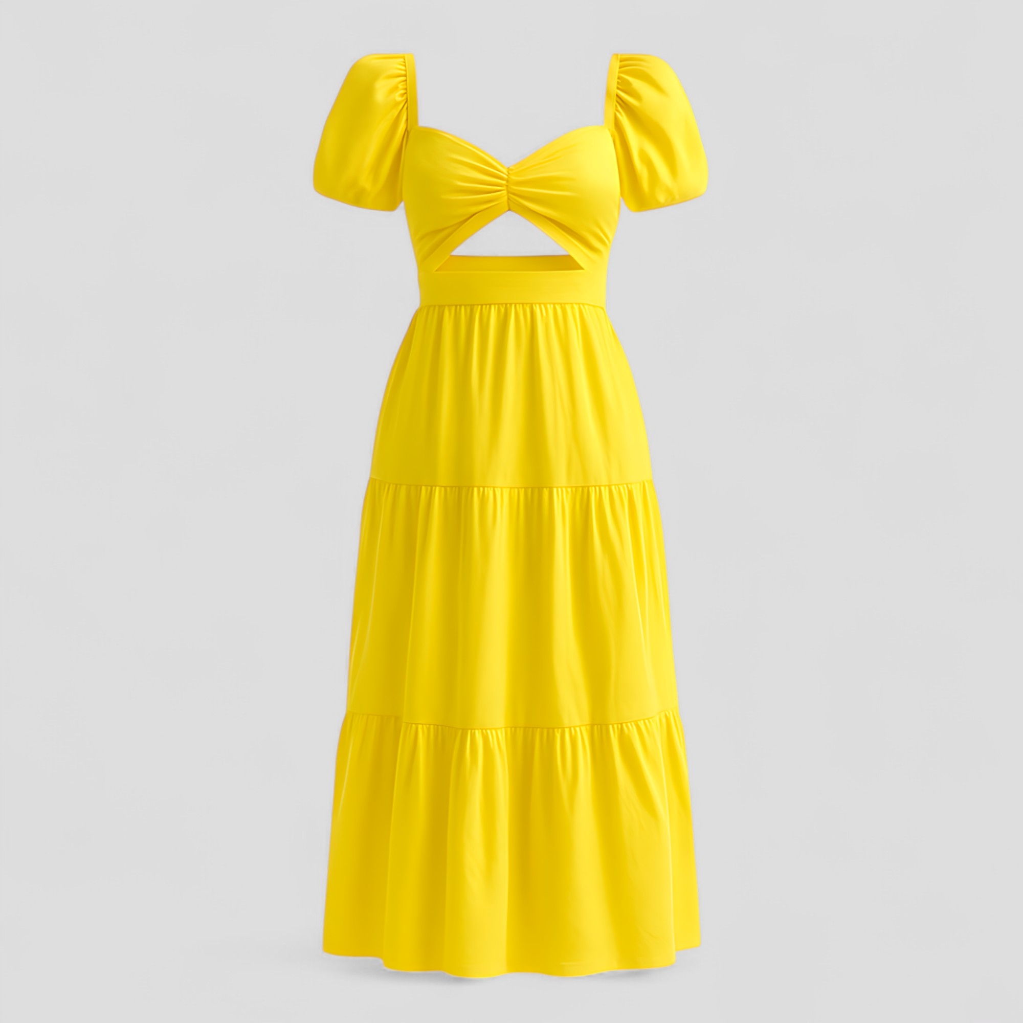 Elegantes Damenkleid mit Knoten-Design 1